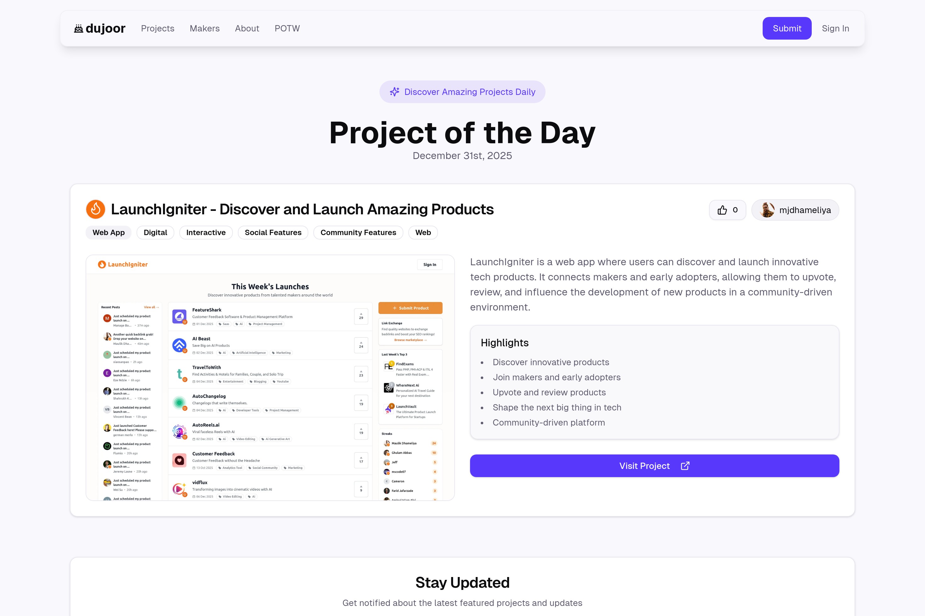 LaunchIgniter - Discover and Launch Amazing Products | Project of the ...
